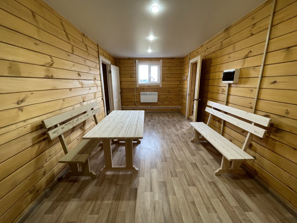 Отдых в сауне для компании на ферме