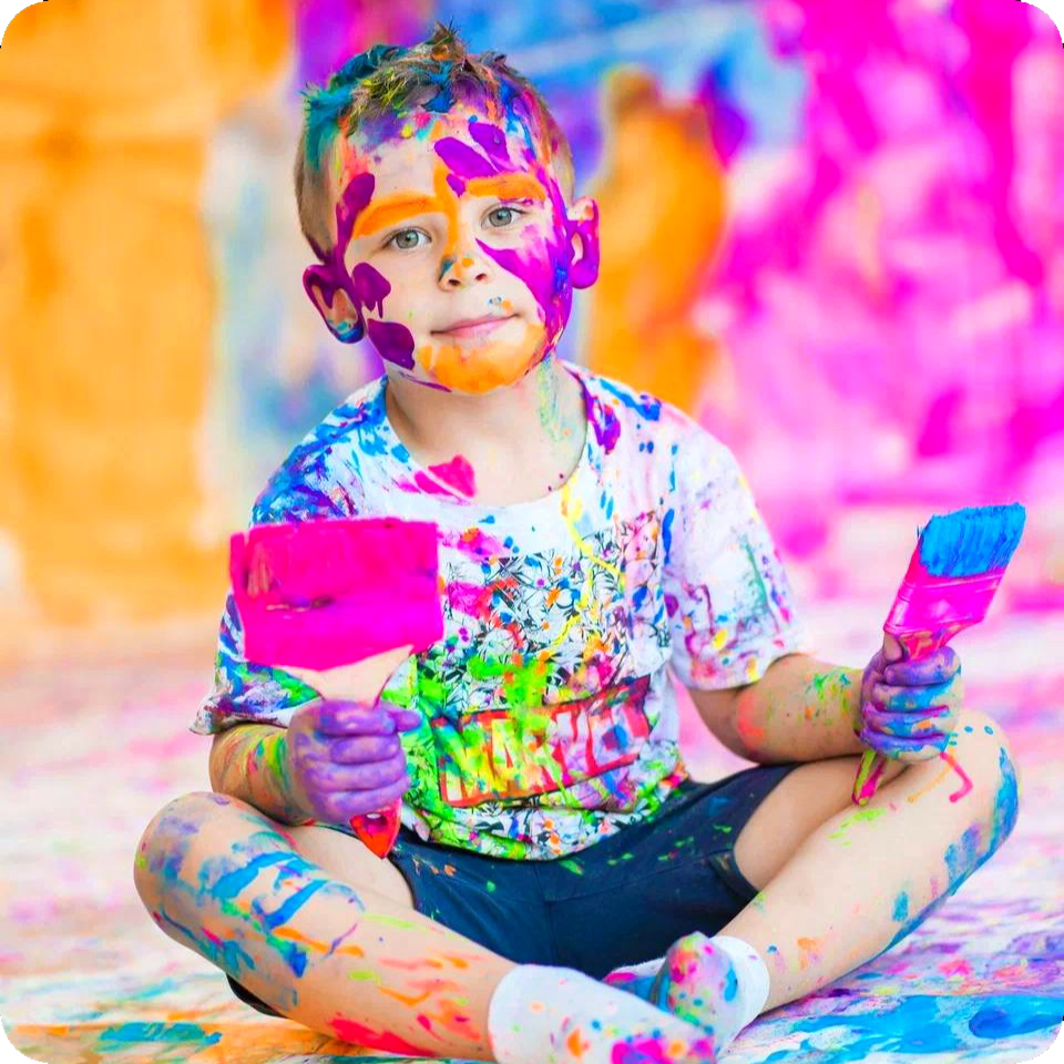 Красочный день рождения для детей
