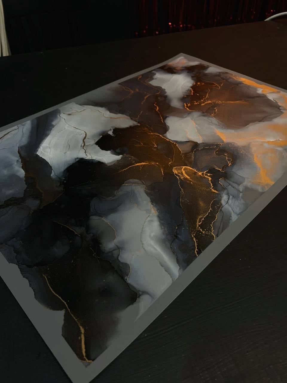 Индивидуальная живопись алкогольными чернилами