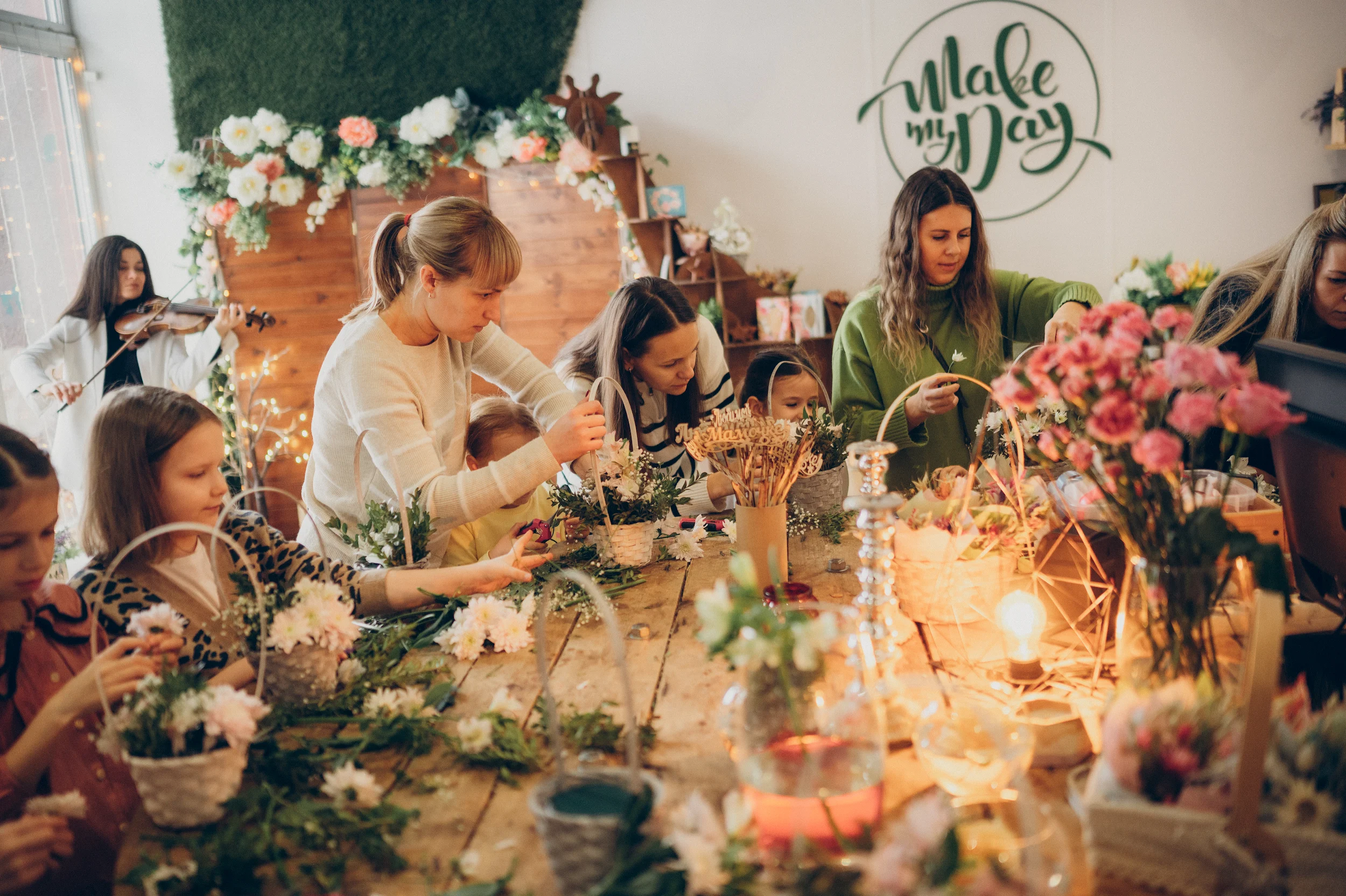 Групповой мастер-класс по флористике