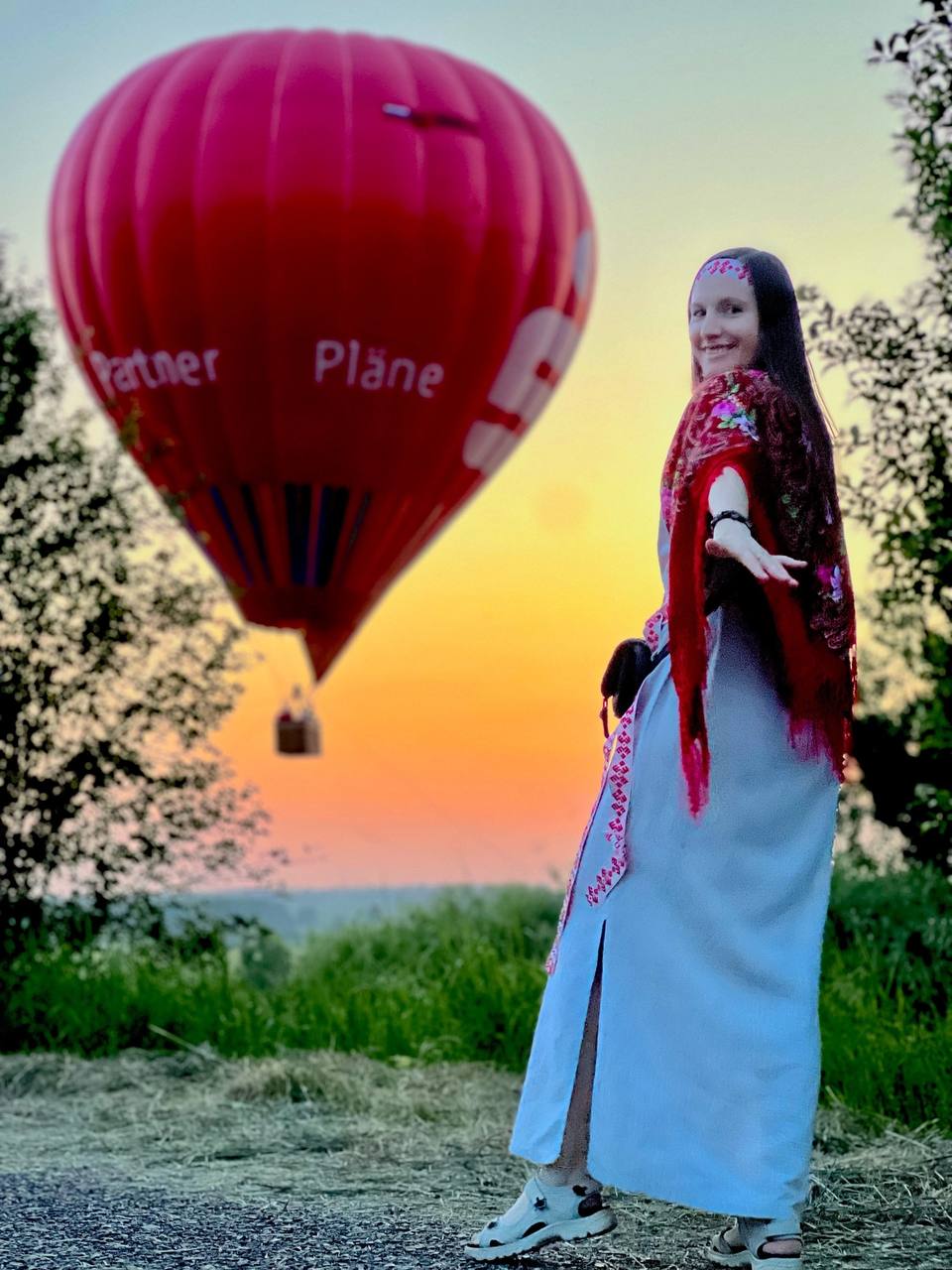 Романтическая фотосессия для двоих с воздушным шаром