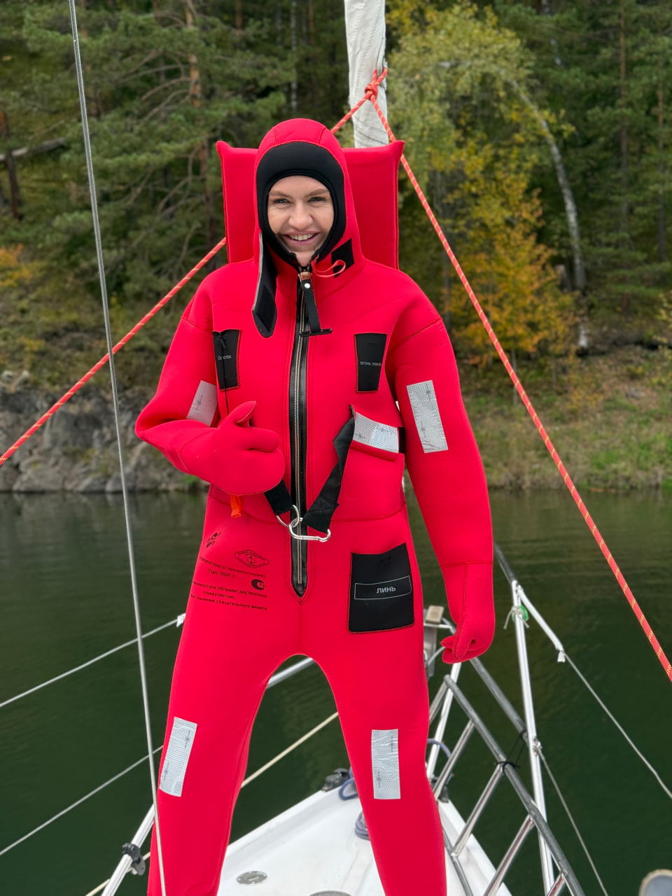 Яхта + флоатинг на Красноярском море