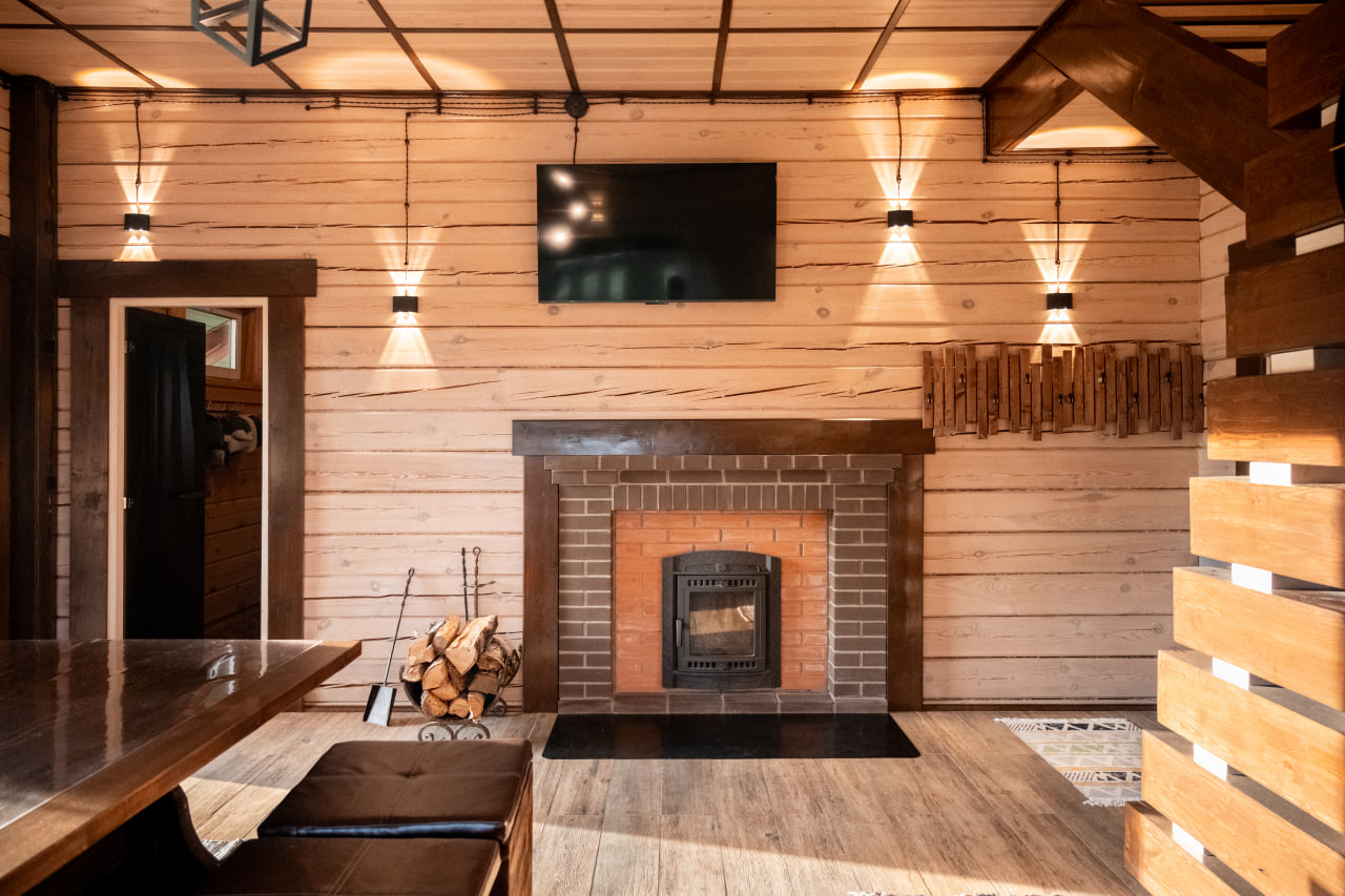 Отдых в бане на территории ранчо