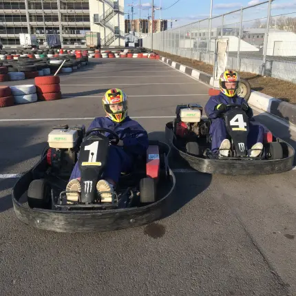 Картинг для двоих на открытом треке