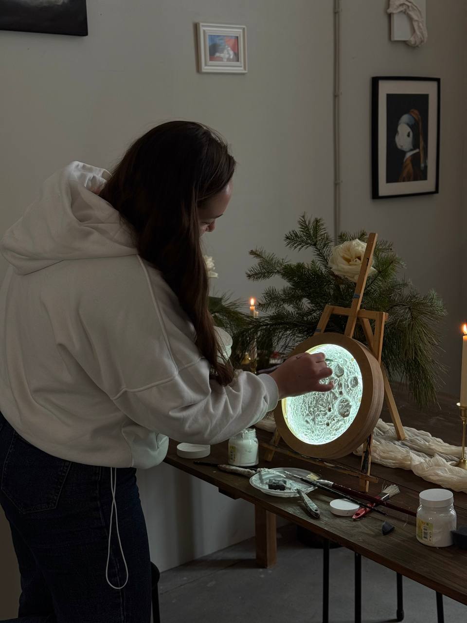 Мастер-класс по созданию текстурной Луны