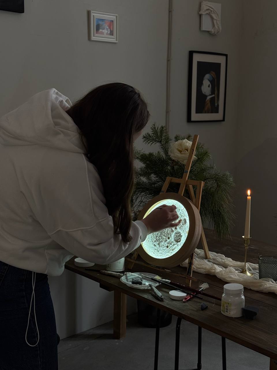 Мастер-класс по созданию текстурной Луны