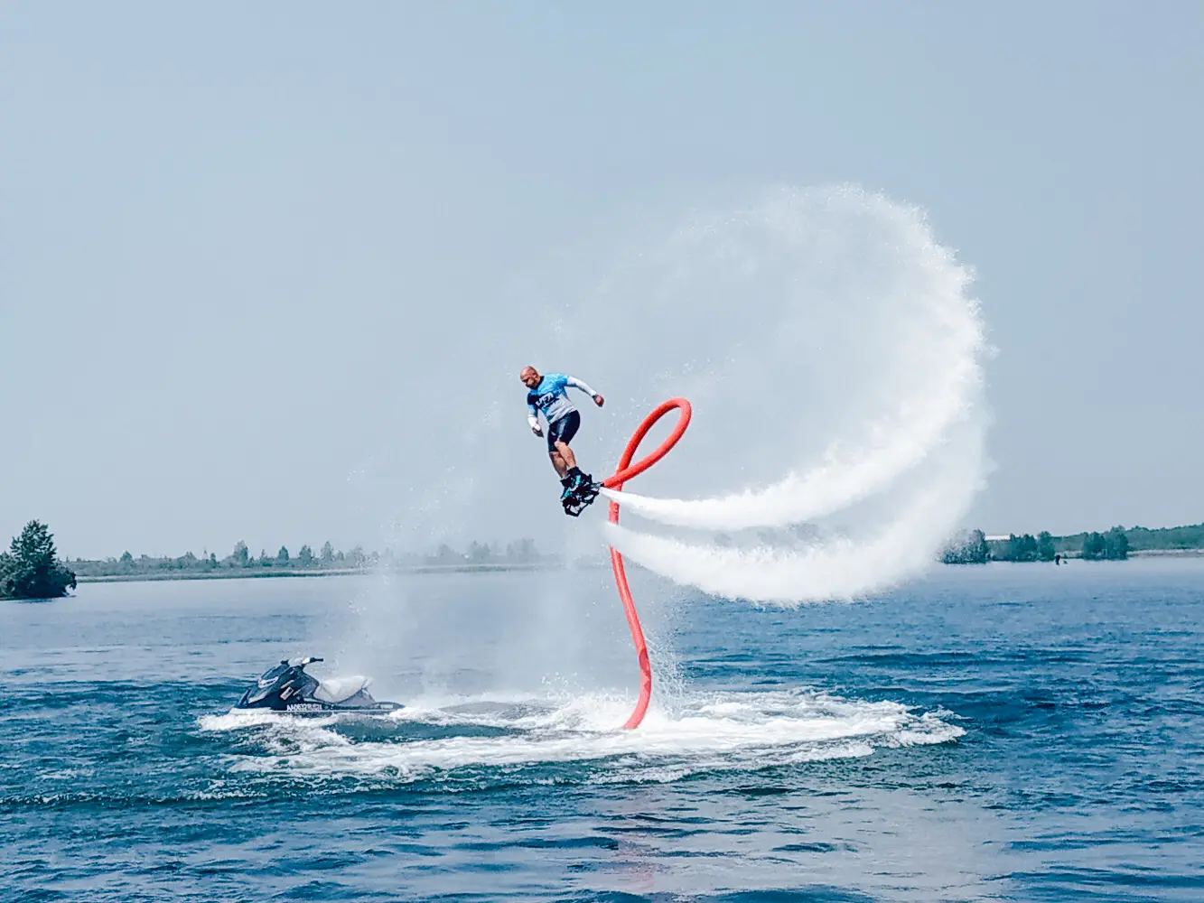 Полет на флайборде